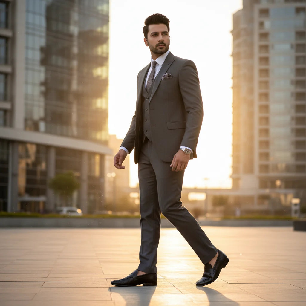 Men’s Black Premium Formal Leather Loafers | Soft Padding Hand-Made Article | All Day Comfort